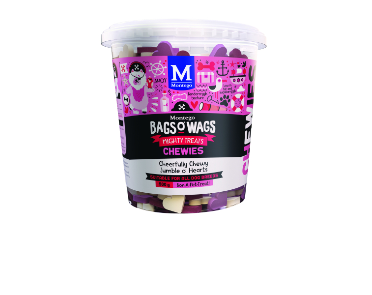 MONTEGO CHEWIES HEART MIX 500G