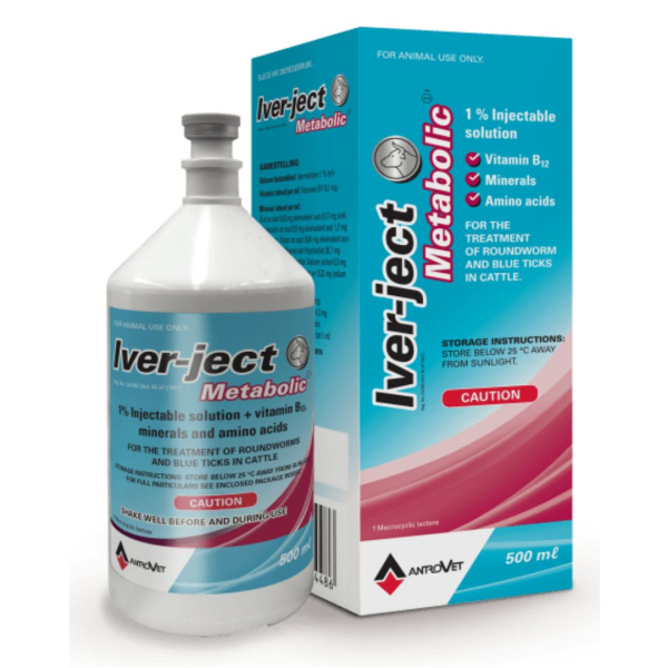 ANTROVET IVER-JECT METABOLIC 500ML