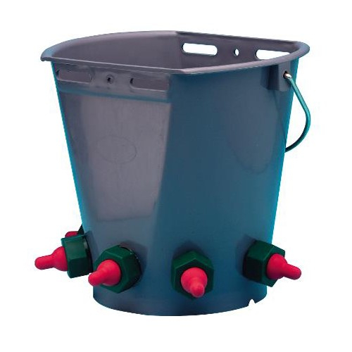 ANTROVET LAMB FEEDING BUCKET PLASTIC WITH 5 TEATS