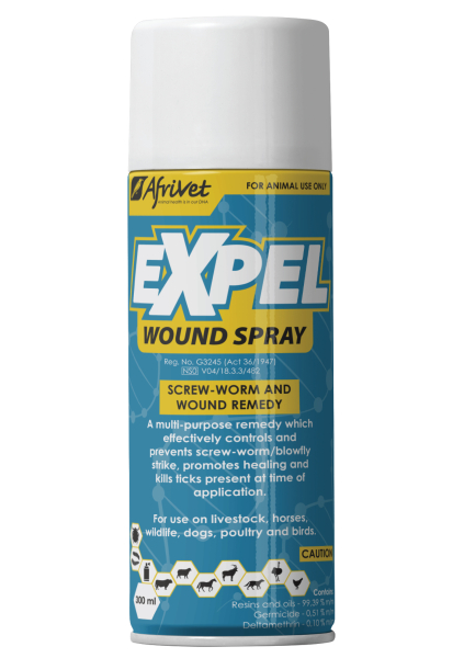 AFRIVET EXPEL WOUND SPRAY 300ML