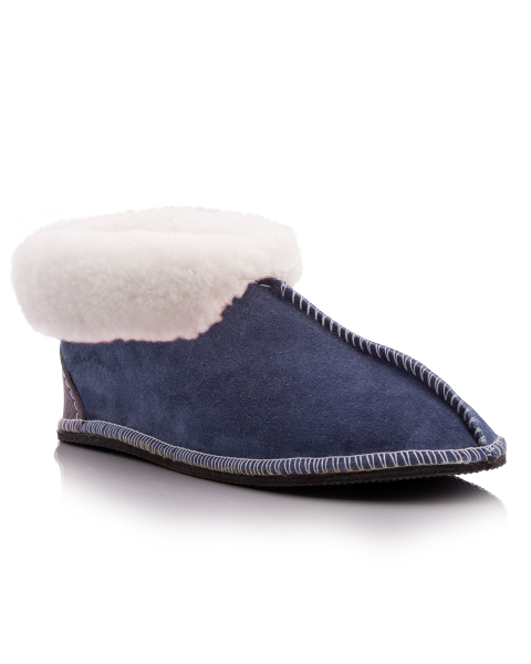 IN-STEP SLIPPERS SHEEPSKIN NAVY 10-11