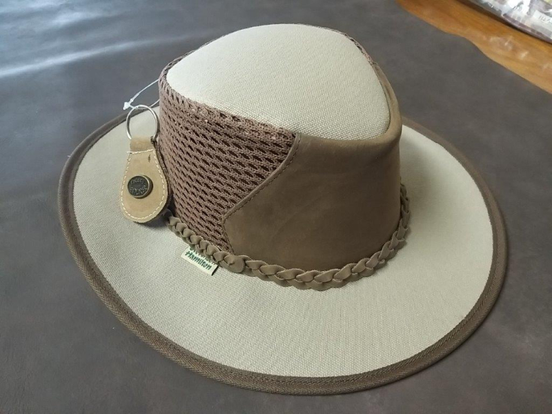 TOMS STORMY/FOSSIL CANVAS HAT MED