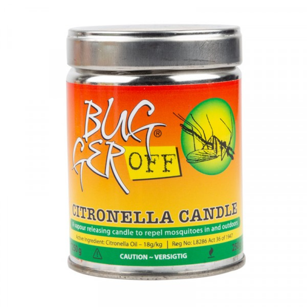 BUGGER OFF CITRONELLA CANDLE 250G