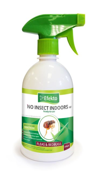 NO INSECTS INDOORS FLEAS& BEDBUGS