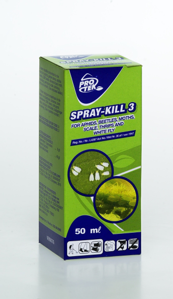 SPRAY-KILL 3 - APHIDS VARIOUS GARDEN INSECT 50ML