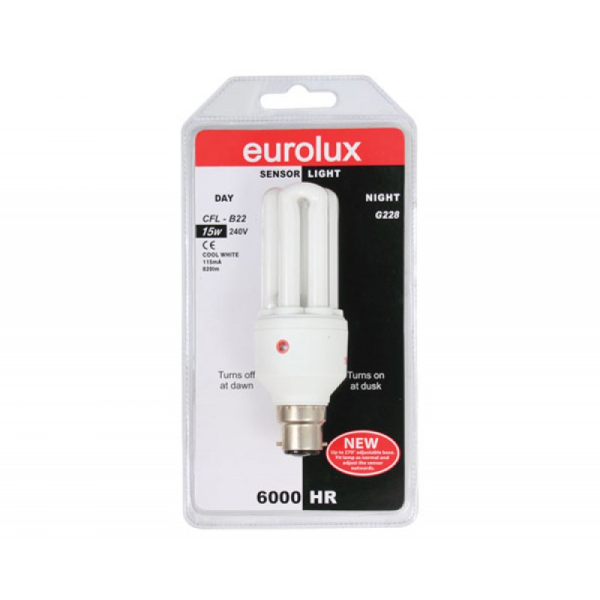 EUROLUX LAMP CFL 15W B22 D/N